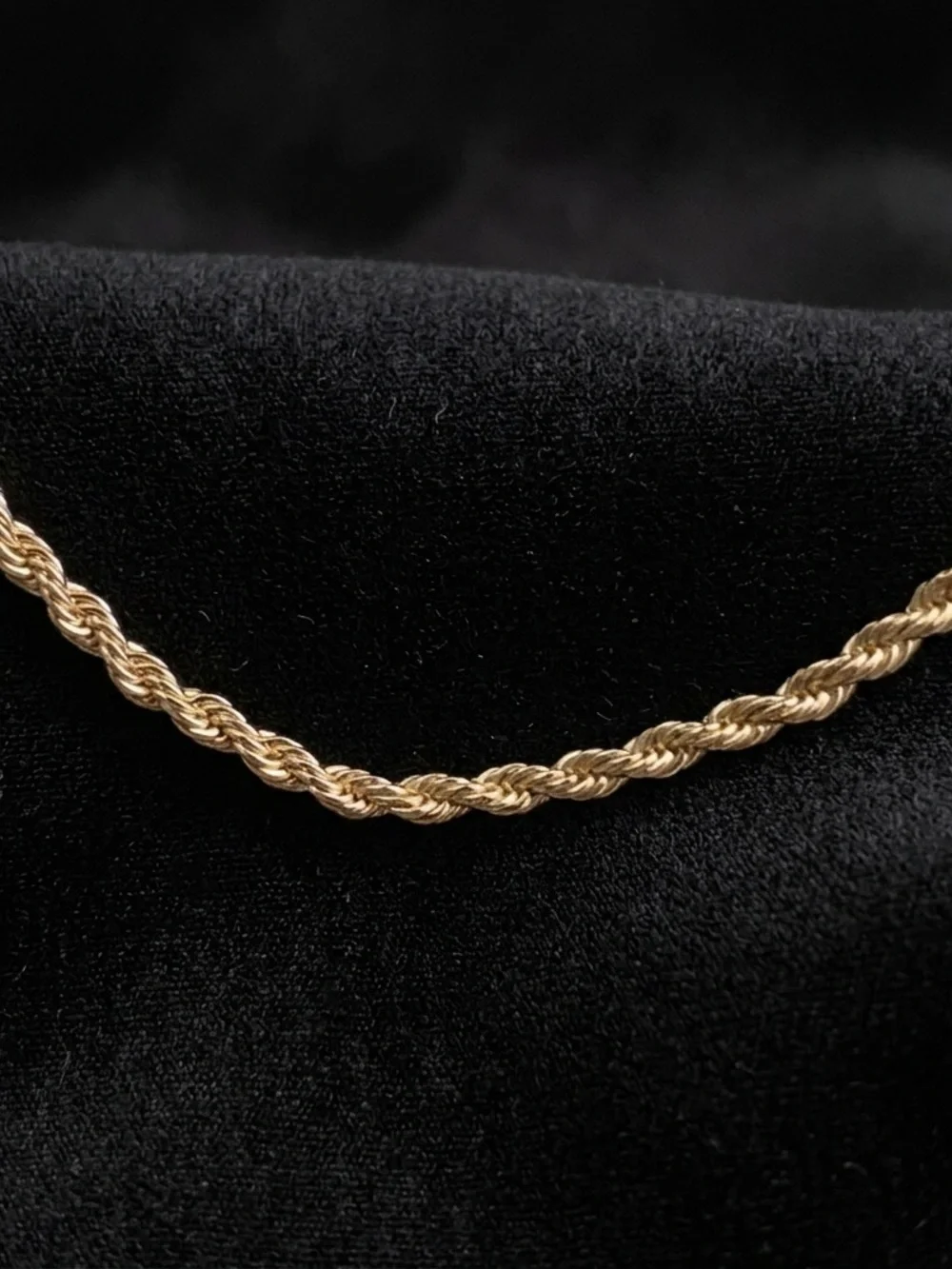 14 Karat Gold Plated 22 inch 3mm Rope Chain Necklace